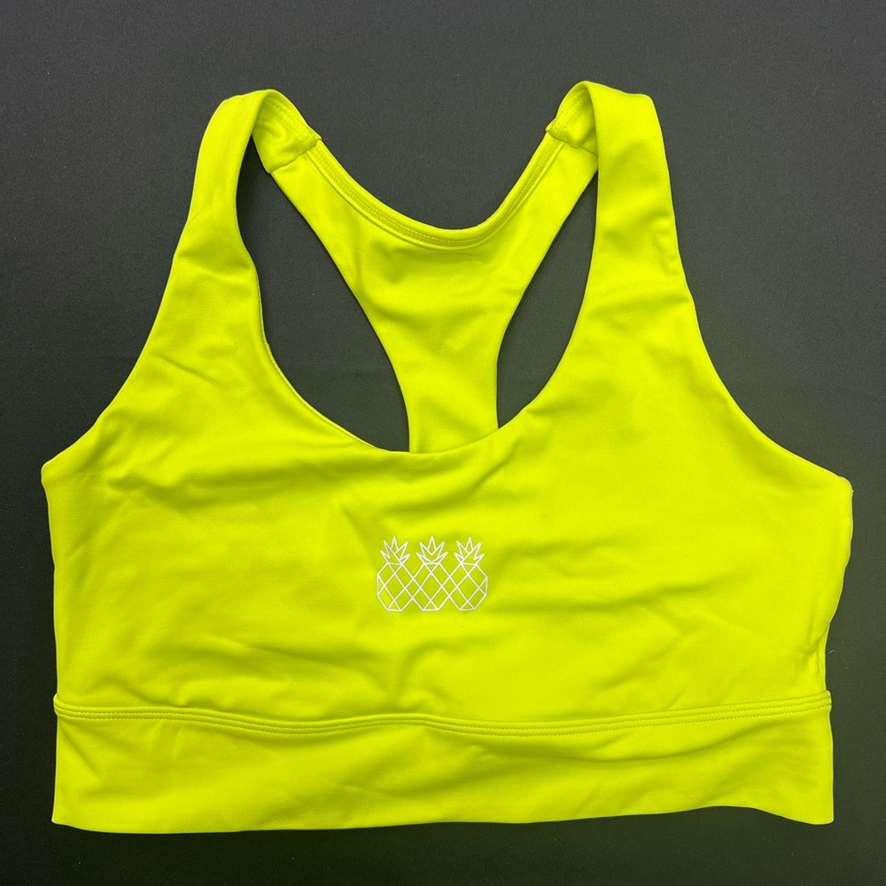 Neon Yellow Sports Bra